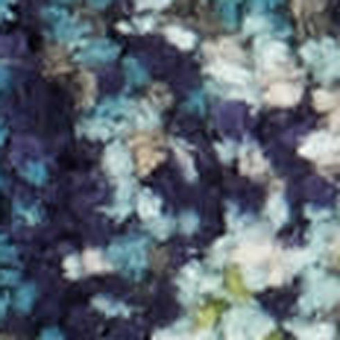 2' X 6' Blue And Yellow Abstract Power Loom Non Skid Area Rug